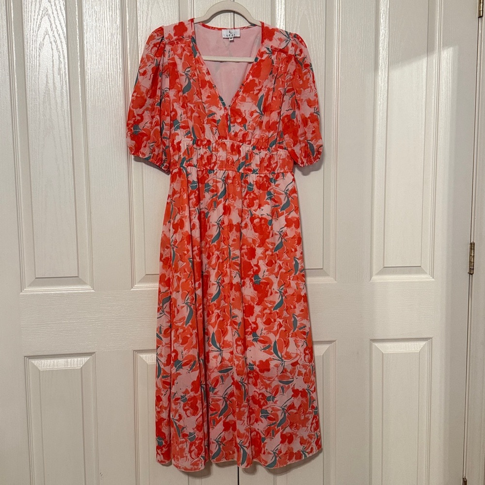 Floral Red Maxi Dress